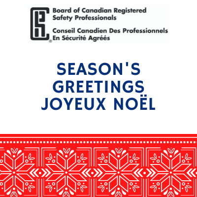 Season's Greetings/Joyeux Noel Text with Red Poinsettia Banner and BCRSP Logo