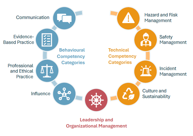 Matrix Showing different competency categories